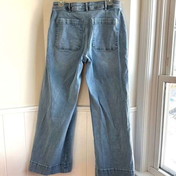 Bagatelle Collection Wide Leg High Rise Patch Pocket Jeans Women’s Size 31 - Picture 5 of 8